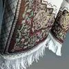 Muslim Prayer Rug Islamic Carpet Mat for Tapis De Priere Islam Braided Mats Vintage Pattern Eid Rugs Tassel Decor