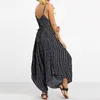 Kvinnor Oversized Sexig Stropless Casual Loose Striped Beach Wear Backles 210419