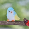 Cartoon Mini Bird Miniature Parrot figur Trädgårdsskötsel växt harts hantverk prydnadsgåva kakti saftig krukut dekor tillbehör fairy trädgård dh8777