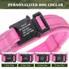 Colar de animais de estimação de nylon de gola de cachorro tático personalzijado personalizado colarinho de estimação personalizado com alça de controle rápido para grandes cães 211006