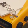 Moments Medium och Small Bag Charm Holder Set Key Ring Fit Pandora DIY med originallåda