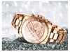 BIDEN Japanese gold fashion business creative steel ladies bracelet watch female waterproof