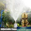 4 Punkte Kupfer verstellbare Zerstäubungsdüse Rasen Gartenarbeit Wassernebel Kühlung Bewässerung Bewässerung Feine Zerstäubungsdüse