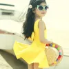 2-15 Years Old Girls' Spa Bathing Suits Swimwear Bow Conservative Children Pure Color Skirts Kids One Piece Swimsuits