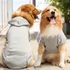 Dog Apparel With Hood Autumn Winter Small Medium Large Size Dogs Zipper Pocket Hoodie Cat Clothes Pet Supplies Teddy Pomeranian Labrador ZL0345