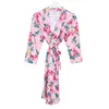 Mutterschaft Schlaf Lounge Kleidung Schwangere Frauen Nachthemd Floral Gedruckt Robe Pyjamas Kleidung M3484
