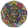 5D Diament Malarstwo Zestaw Sztuki, Mandala Kwiat Pełny Kryształ Haft Obraz Rzemiosło Dekoracja ścienna Strona główna 11.8x11.8 cal