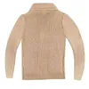 Army Green Cardigan Sweter Men Sweter Płaszcz Sweter gruboziarnisty sweter wełniany zagęszcza ciepły zwykły płaszcz Męs