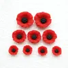 artificial red poppy flowers