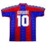 長袖レトロクラシック1996 1997 Ronaldo Rivaldo Pizzi Luis Enrique Figo Giovanni Guardiolaサッカージャージュフル96/97レトロなフットボールシャツ