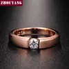 anel de seta de ouro rosa