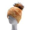 Beanie Cap Herbst Winter Tie Dye Hut Warme Abnehmbare Pom Pom Hüte Neue Stil Scribble Europa Und Amerika Party 9 farben GYL127