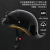 Motorcykelhjälmar Golden Retro Helmet Män Vintage MotoBiker Open Face Half Motocross Riding Biker Casque Casco Kvinnor Sommar