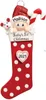 NewResin DIY önskar julgran Pendant Stocking Sock Pendants prydnad Xmas dekoration för hem trädgård LLD11254