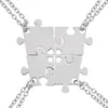 Collane con ciondolo Set da 4 pezzi di serie Good Friends Hollow Love Puzzle Collana geometrica Amicizia unisex Selezione di gioielli BFF1583063