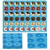 Mini Donut Silicone Mold Bakeware 48 Buraco Cubo De Gelo Molde de Chocolate Biscoito Bolo Moldes Cozinha Cozimento Donuts Pan Moldes Daj308