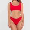 High Waist Bathing Suits Push Up Sexy Yellow Swimsuit Women Sport Crop Bikini Sets Woman Beach Swimwear Brazilian Clothes 210630