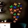 DIY leuchtende 3D-Schmetterlings-Wandaufkleber, nachtleuchtende Schmetterlinge, Aufkleber, buntes Banner, abnehmbares Wandbild, Kinderzimmer, Schlafzimmer, Dekor