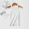 Casual Solid Knitted Tank Top Women Autumn Sleeveless Cotton Halter 210520