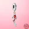 925 Sterling Silver Monkey Snake Beads Owl Charm Cat Charms Flower & Bee Pendant Fit Pandora Bracelet Jewelry DIY Gift