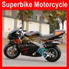 2021 Mini Motorcykel Sport Real Motorbike Hand Start Moto Bike 49cc / 50cc Bensin Kart Barn Racing Autobike Små Sport Party Race Vuxen Autocykel med ljus