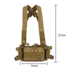 Outdoor Tassen Tactical Vest Borst en Buik Zak Survival Army Molle System Kit Multifunctionele Militaire Rijdende Camping Rugzak X437A