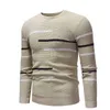 Maglione da uomo a righe casual girocollo autunnale da uomo, progettato per adolescenti, maglione da uomo oversize lavorato a maglia 210812