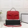 Women Classic Marmont Handle Shoulder Crossbody Bags Designer Handbags Genuine Leather Nano Totes Purse Fashion Messenger Bag Cham245S
