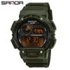 SANDA 2020 Orologi da uomo sportivi Top Brand di lusso orologio al quarzo militare maschile 30m impermeabile S Shock orologio relogio masculino X0625