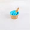 Kids Ice Cream Bowls Tools Cup Couples Bowl Gifts Dessert Container Houder met Lepel Kinderen Gift Levering KKB7518