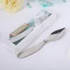 Butter fork wedding favors Cheese Tools spatula jam spreader knife dinner forks 13cm leaves handle PVC box table decoration RH3937