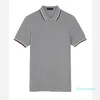 100% algodón Vintage Polo camisas para hombre Inglaterra Slim Fit Polos camisetas hombre High Street bordado Homme hombres Camisa camisetas