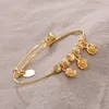 24K 4 pièces ethnique couleur or Dubai bracelets pour bébé fille Bracelet femmes fille mariée éthiopie bracelets enfant bijoux cadeau 134342736043478