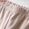 Mulheres Tangada Vintage Strethy Solid Legging Shorts feminino Retro Casual Pantalones 2B31 210719