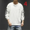 Camiseta de manga larga para hombre, tendencia de algodón, versión coreana delgada para hombre de la hermosa marea 210420