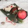 Kerst Gift Decoratie Trektas Linnen Snoepzak Cartoon Santa Claus Snowman Eland Kerstcadeau Bag Pouch Xmas Apple Tassen DBC VT1028 GYQ