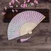 Chinesischer Vintage-Handfächer mit Quaste, für Hochzeit, Brautparty, Gastgeschenke, faltbare Taschenfächer