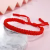 Связанная цепь Zodiac Year Lucky Bracelet Удача красная рука веревка с восемь-символом узел