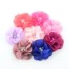 2022 27 couleurs Fleurs En Mousseline De Soie Avec Perle Strass Centre Fleur Artificielle Tissu Fleurs Enfants Cheveux Accessoires Bébé Bandeaux Fleur