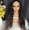 4x4 HD Lace Pärlor Deep Wave Raw Brasilianska 100% Obehandlade Human Hair Wigs