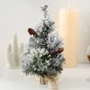 造られたクリスマスツリーの装飾テーブルクリスマスミニチュアフェスティバルハウスルームデスクトップ装飾品ギフト211019