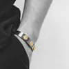 gioielli bracciali in acciaio al titanio tre braccialetti con fiori in oro per braccialetti unisex per coppie moda calda