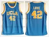 NCAA UCLA Bruins College Баскетбольная майки Джонни Джузанг 3 Zach Lavine 14 Kevin Love 42 Russell WestBrook 0 Lonzo Ball 2 Reggie Miller 31 Blue White Yellow Walton 32