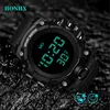 Armbandsur Honhx 2021 Toppmärke Mens Women Digital LED Watch Date Sport Men utomhusvattentät elektronisk reloj HOMBRE FN70