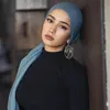 Muçulmano Headscarf Arab Hijab Modal Jersey Lenço Femme Musulman Hijabs Xailes Islâmicos e Envoltórios Chefe Cachecóis Turbante