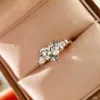 Wini039s Girls Products Sell Wellgirls Fashion Simple Diamond Heartgirls -Shaped Zircon Engagement Ring for Women P5ot6147304