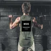 MuscleGuys Merk Fitness Kleding Bodybuilding Stringer Gyms Tank Top Mens Musculatie Vest Mouwloze Shirt Workout Tops 210421