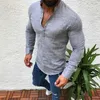 Zogaa Mode Asiatique Hommes Pull À Manches Longues Chemises En Lin Chemise Sans Col Hommes Camisas Manga Comprida SH190816