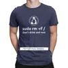 Programmeur programmation codage codeur hommes hauts t-shirt Linux racine Sudo Funy t-shirt Fitness T- Premium coton vêtements 210706