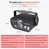 8 yeux éclairage laser Disco USB scène LED Rechargeable voix activée projecteur de lumière DJ stroboscope anniversaire mariage Bardance lumières